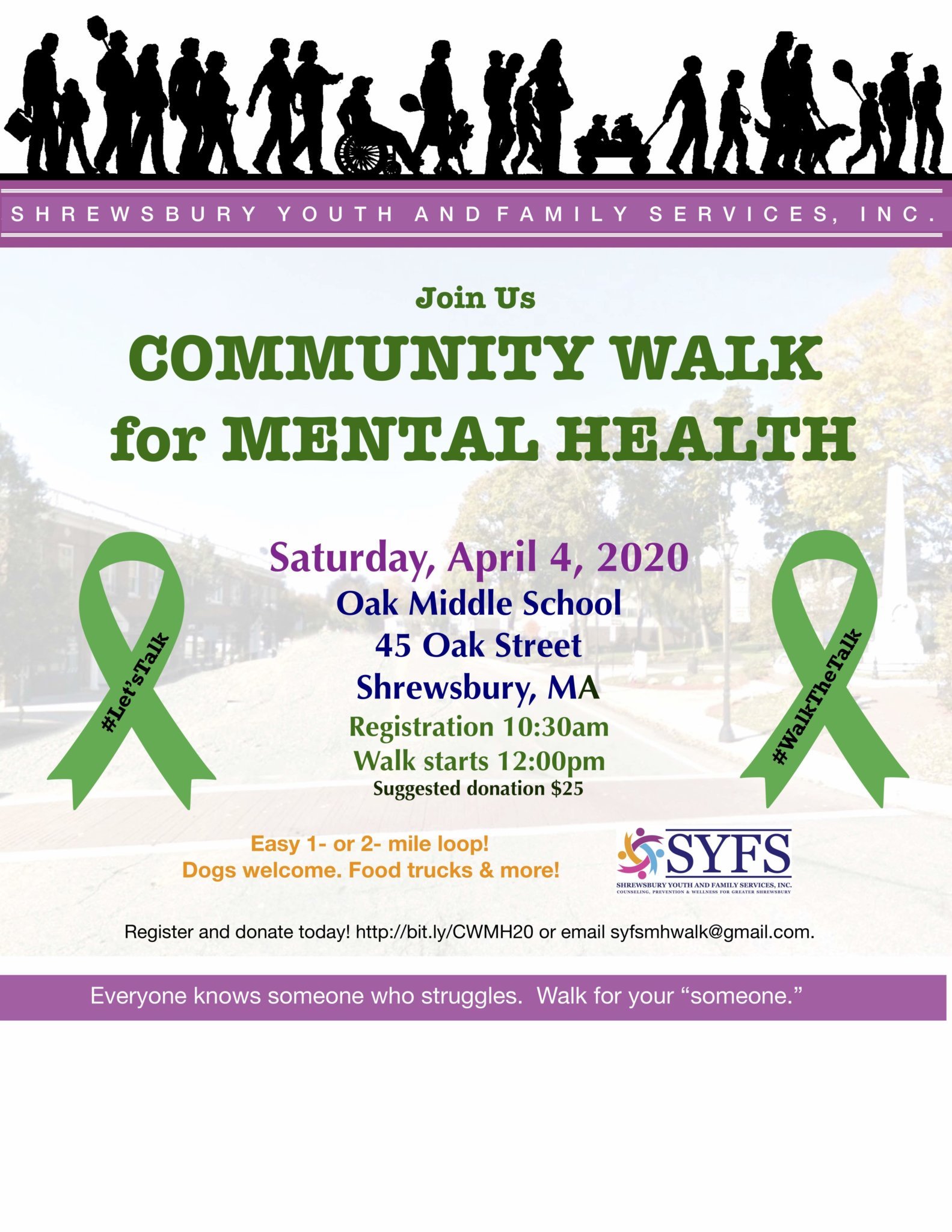 Community Walk for Mental Health SYFS